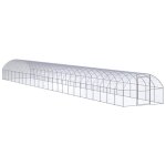Vidaxl poulailler d'extrieur 3x24x2 m acier galvanis