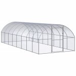 Vidaxl poulailler d'extérieur 3x8x2 m acier galvanisé Vidaxl poulailler d'extérieur 3x8x2 m acier galvanisé