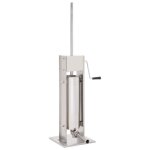 Vidaxl poussoir � saucisse manuel argent� 7 l acier inoxydable