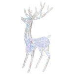Vidaxl renne de nol acrylique xxl 250 led colores 180 cm