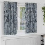 Vidaxl rideau avec des rideaux 2 pcs gris argent� 175 x 140 cm velours