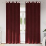 Vidaxl rideaux 2 pcs rouge bordeaux 140 x 225 cm velours Vidaxl rideaux 2 pcs rouge bordeaux 140 x 225 cm velours