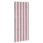 Vidaxl rideau anti - insectes en chenille gris argent et rose