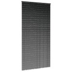 Vidaxl rideau anti - insectes gris fonc 100x220 cm bambou