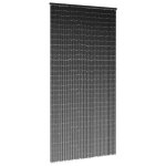 Vidaxl rideau anti - insectes gris fonc� 90x220 cm bambou