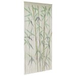 Vidaxl rideau anti - insectes imprim en bambou 90 x 220 cm