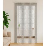 Vidaxl rideau anti - mouches gris 100x200 cm chenille