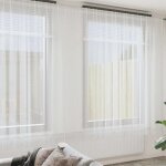 Vidaxl rideaux avec des rideaux blanc 750 x 280 cm polyester