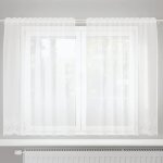 Vidaxl rideau en dentelle blanc 150 x 160 cm polyester