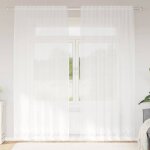 Vidaxl rideau en dentelle blanc 150 x 240 cm polyester