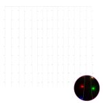 Vidaxl rideaux lumineux a led 3x3 m 300 led color�es 8 fonctions