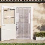 Vidaxl rideau de porte transparent 200 mmx1, 6 mm 10 m pvc