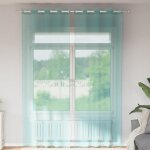 Vidaxl rideaux en voile avec ?illets 2 pcs turquoise