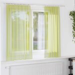 Vidaxl rideaux en voile a ?illets 2 pcs vert pomme