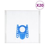 Vidaxl sacs d'aspirateur pour bosch / siemens defgh 20 pcs