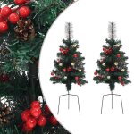 Vidaxl sapins de no?l artificiels d'alle 2 pcs 76 cm pvc
