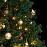 Vidaxl sapin de no�l artificiel articul� 300 led et boules 240 cm