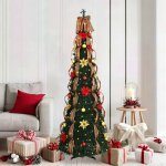 Vidaxl sapin de no�l artificiel avec 150 led vert 180 cm pvc