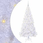 Vidaxl sapin de no�l artificiel avec 300 led blanc 180 cm pvc et acier