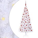 Vidaxl sapin de no�l artificiel avec 300 led blanc 180 cm pvc et acier