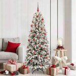 Vidaxl sapin de no�l artificiel avec 300 led blanc 73 x 73 x 180 cm