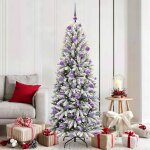 Vidaxl sapin de no�l artificiel avec 300 led blanc 73 x 73 x 180 cm