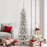 Vidaxl sapin de no�l artificiel avec 300 led vert et blanc 180 cm