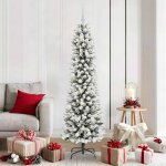 Vidaxl sapin de no�l artificiel avec 300 led vert et blanc 180 cm