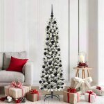 Vidaxl sapin de no�l artificiel avec 300 led vert et blanc 180 cm