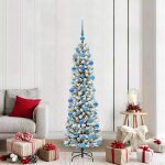 Vidaxl sapin de no�l artificiel avec 300 led vert et blanc 180 cm