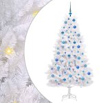 Vidaxl sapin de no�l artificiel � branches articul�es blanc 180 cm