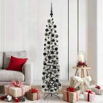 Vidaxl sapin de no�l artificiel with leds vert et blanc 180 cm pvc