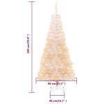 Vidaxl sapin de no�l artificiel pointes iridescentes blanc 180 cm pvc