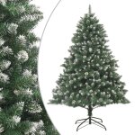 Vidaxl sapin de noel artificiel avec support 240 cm pvc