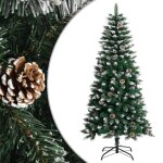Vidaxl sapin de no�l artificiel avec support vert 120 cm pvc