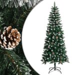 Vidaxl sapin de no�l artificiel avec support vert 180 cm pvc