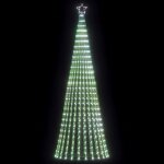 Vidaxl sapin de no�l lumineux conique 475 led blanc froid 247 cm