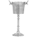 Vidaxl seau � champagne aluminium solide 39x29x71 cm argent�