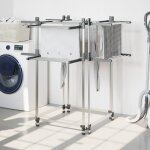 Vidaxl schoir  linge 107x107x120 cm aluminium