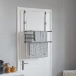 Vidaxl schoir  linge pour balcon 54x25x42 cm aluminium