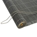 Vidaxl store enrouleur gris 120 x 220 cm bambou