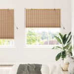 Vidaxl store enrouleur marron clair 140 x 220 cm bambou