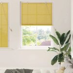 Vidaxl stores et occultants avec des rideaux jaune bambou