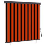 Vidaxl store roulant d'extrieur 160x250 cm orange et marron