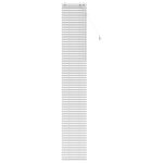 Vidaxl store v�nitien blanc 50 x 250 cm 35 mm bois de paulownia massif