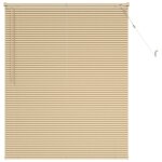 Vidaxl store v�nitien marron clair avec motif 150 x 120 cm pvc