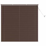 Vidaxl store v�nitien marron fonc� avec motif 150 x 130 cm pvc