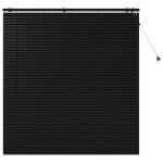 Vidaxl store v�nitien noir 145 x 160 cm 35 mm bois de paulownia massif