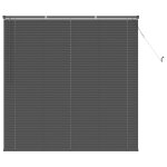 Vidaxl store v�nitien r�glable gris argent� 150 x 130 cm pvc