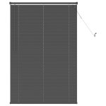 Vidaxl store v�nitien r�glable gris argent� 150 x 90 cm pvc